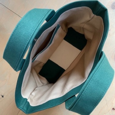 帆布トートバッグ(ダークグリーン)・H146