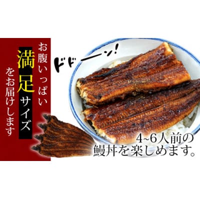 三河産うなぎ「蒲焼き大サイズ4尾(640グラム～660グラム)」・A158-25