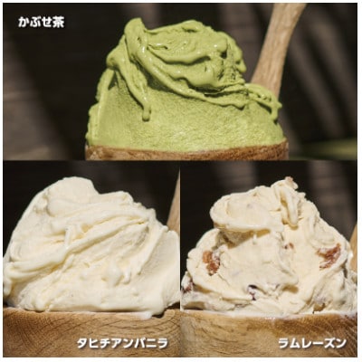 素材にこだわったかぶせ茶ジェラート　バラエティセット20個、かぶせ茶パウダー付・N058-27