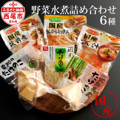 野菜(国内産)水煮詰め合わせ　M062-9