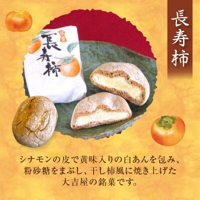 大吉屋「西尾茶日本一」10個と「長寿柿」5個の詰合せ・D032