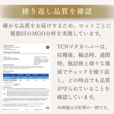 マヌカハニー MGO220+ 250g インカナムマヌカハニー・T126