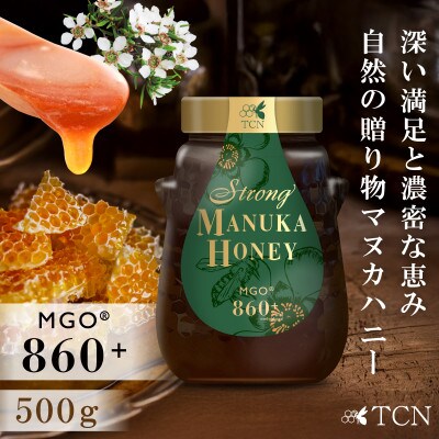 【定期便全12回】マヌカハニー MGO860+ 500g ストロングマヌカハニー・T146