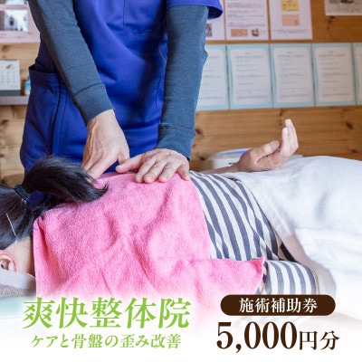 爽快整体院　施術補助券(5,000円分)・S089