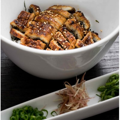 三河一色産　うなぎ蒲焼まぶしセット2人前・O063