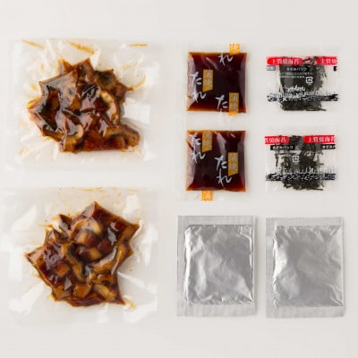 三河一色産　うなぎ蒲焼まぶしセット2人前・O063