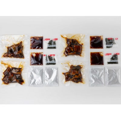 三河一色産　うなぎ蒲焼まぶしセット4人前・O064