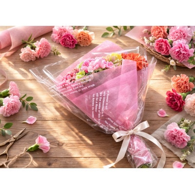 生産者直送　想いを届けるカーネーション花束・T164