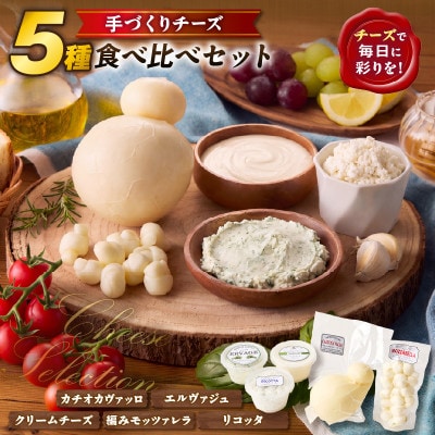 【国産】サントルチオの手づくりチーズ5種食べ比べセット・S104