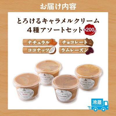 とろけるキャラメルクリーム4種アソートセット・S105