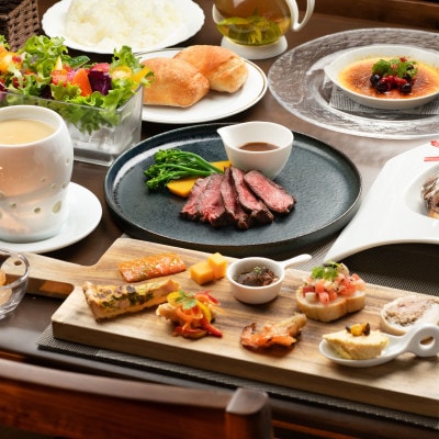 展望ひのき風呂付客室とフルコース料理を愉しむペア宿泊券【1泊2食付(夕食・朝食)】