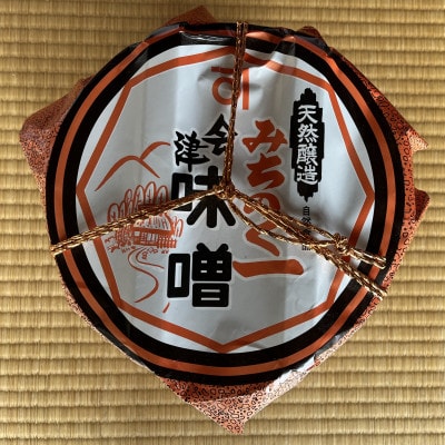 会津みちのく一味噌(麹味噌)朱樽3.7kg