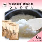 令和6年産  ひとめぼれ 6kg(2kg×3袋) 白米 精米 生産者直送