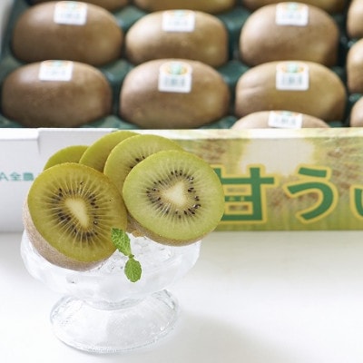 福岡産ブランドキウイ・甘うぃ24-33玉箱(約3kg)(大任町)