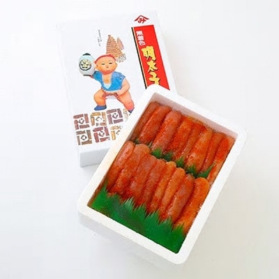 無着色　辛子明太子　1kg(一本物)　化粧箱　包装紙付(大任町)
