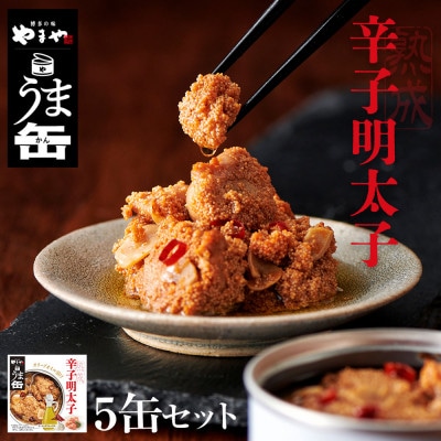 やまやのうま缶 辛子明太子 5缶セット(大任町)