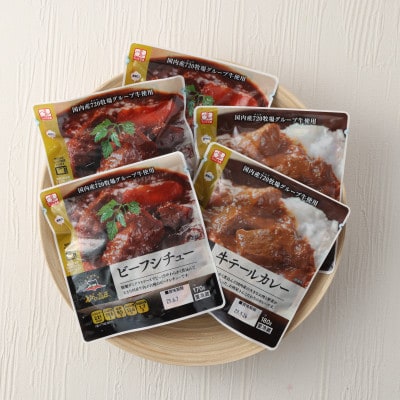 えびの高原 ビーフシチュー&牛テールカレーセット 計870g