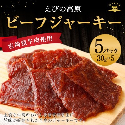 えびの高原 ビーフジャーキーセット 30g×5パック 合計150g