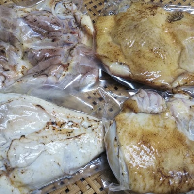 【宮崎県えびの市】鶏のタタキ用焼きもも・焼きむね鶏肉セット・鶏の炭火焼き2P(えびチャン本店)
