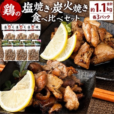 鶏肉　炭火焼・塩焼きセット　約1.1kg
