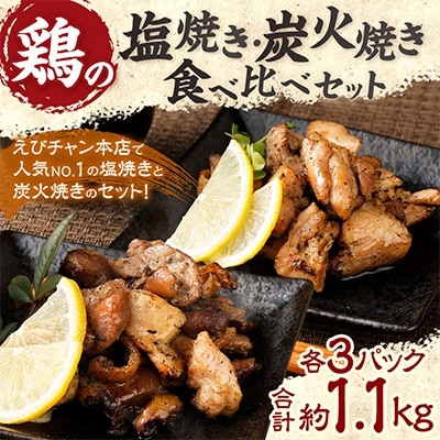 鶏肉　炭火焼・塩焼きセット　約1.1kg