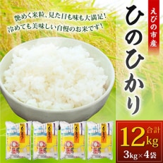 2023年5月発送開始『定期便』えびの産ひのひかり 12kg　全6回