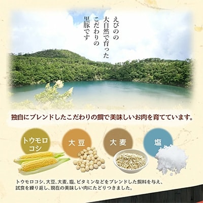 えびの純粋　黒豚お肉セット(ロース・バラ)680g