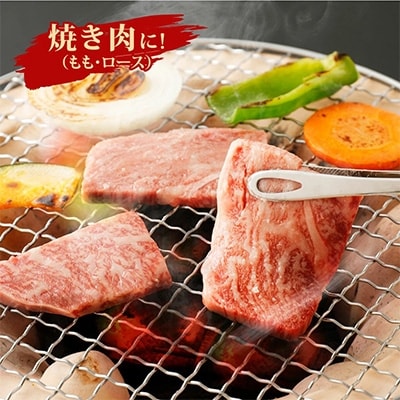 宮崎牛焼肉・スライス4点セット(もも焼肉・ロース焼肉・肩ローススライス×2)1kg