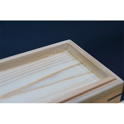 呼吸する木の器「ヒノキのお弁当箱(大)」