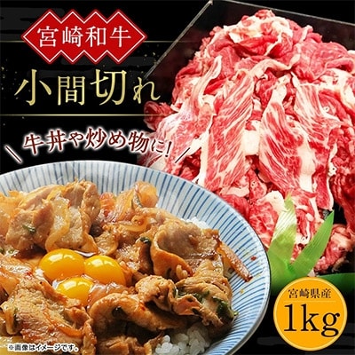 宮崎和牛　小間切れ(計1kg)