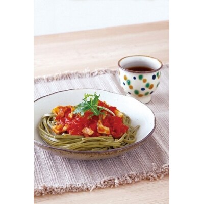 芳醇な海苔麺2種ともっちアスパラパスタ