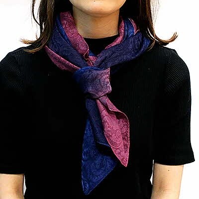 草木染シルクストール 紫 お礼品詳細 ふるさと納税なら さとふる