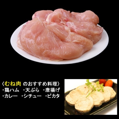 恵那どり むね肉8枚セット(冷凍)