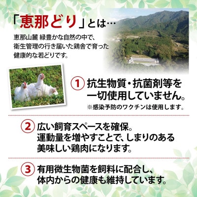 恵那どり むね肉6枚セット(冷凍)