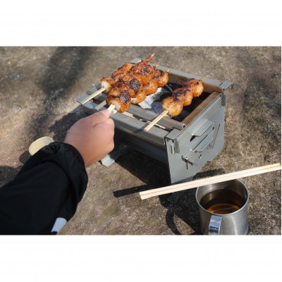 ミニコン炉S(黒皮)　1台　厚さ2.3mm　重さ約2.6kg　組立式でコンパクトに収納も出来る