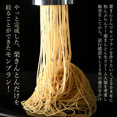 【TVで紹介!】【老舗 くり屋南陽軒】純栗きんとんモンブラン大福