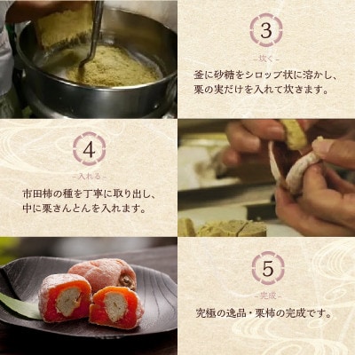 【老舗 くり屋南陽軒】栗きんとん入り市田柿「栗柿」15個入