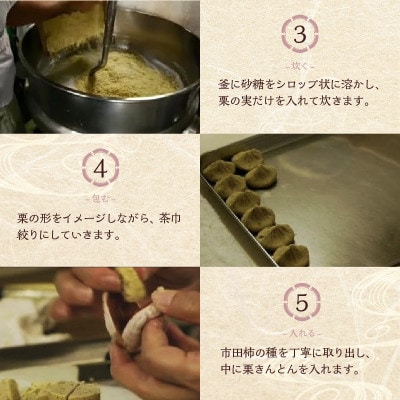 【老舗 くり屋南陽軒】「栗きんとん」 14個入と栗きんとん入り干し柿 「栗柿」 16個入セット 1箱