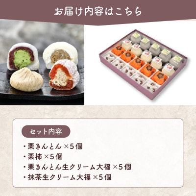 【老舗 くり屋南陽軒】 栗きんとんと和スイーツセット 4種 (各5個) 計20個入 1箱