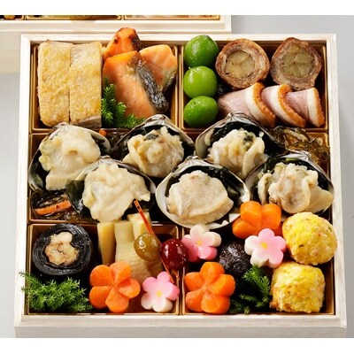 和風おせち二段重「伊勢九華」 k_14