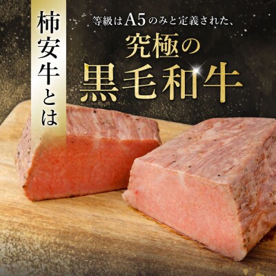 柿安本店 A5ランク 柿安牛ローストビーフ 300g(モモ)冷凍 黒毛和牛 　c#08