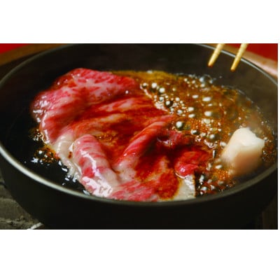 黒毛和牛すき焼切落しモモ計400g　a_99