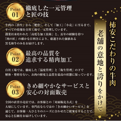 柿安本店 黒毛和牛 赤身 すき焼 切りおとし モモ 約400g　a_99