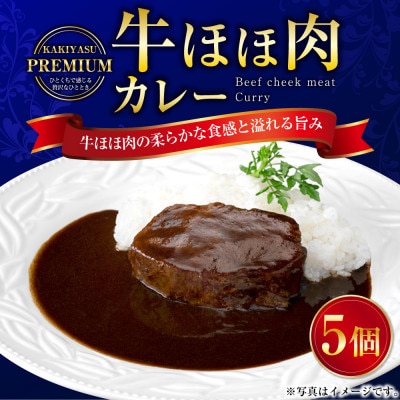 柿安本店　プレミアム 牛ほほ肉カレーセット 200g×5パック 計1kg　098-0018