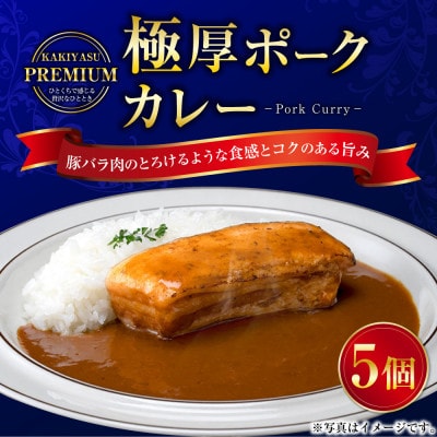 柿安本店　プレミアム 極厚ポークカレーセット 240g×5パック 計1.2kg 098-0020