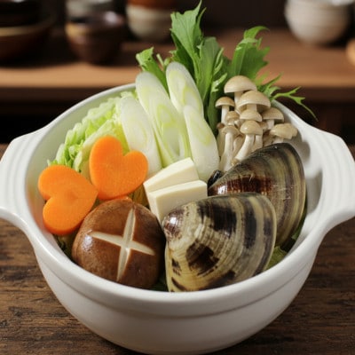 桑名産天然はまぐり5年もの お鍋セット 3～4人前