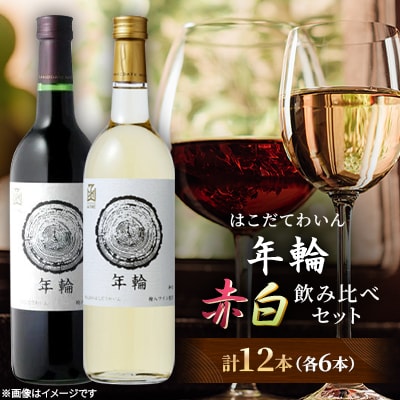 年輪　720ml　飲み比べ12本セット(赤6本・白6本)
