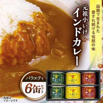 元祖小いけインドカレー バラエティ6缶セット