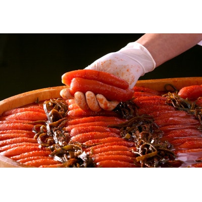 【訳あり】無着色昆布漬辛子めんたい1kg　1本物　ご家庭用(北九州市)