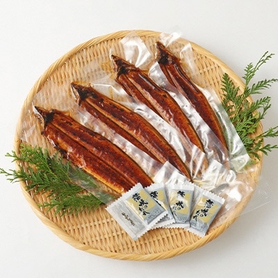 鰻天屋の九州産うなぎ 蒲焼大4尾(1尾あたり156～189g)　FY22-S23